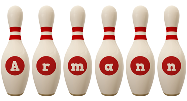 Armann bowling-pin logo