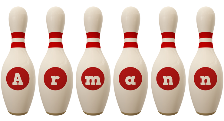 Armann bowling-pin logo