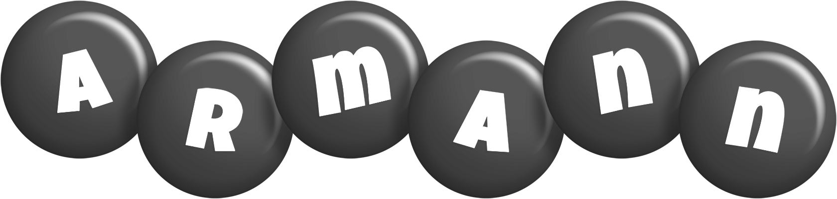 Armann candy-black logo