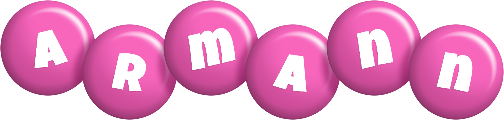 Armann candy-pink logo