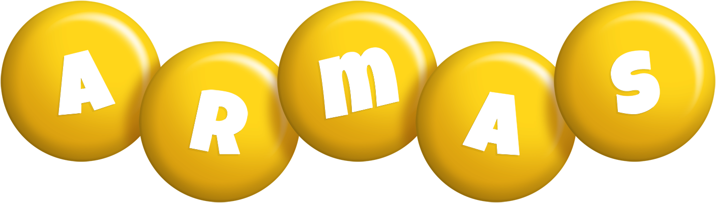 Armas candy-yellow logo