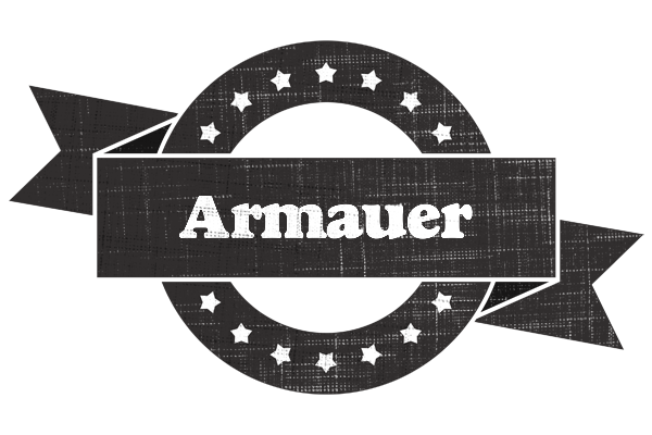 Armauer grunge logo