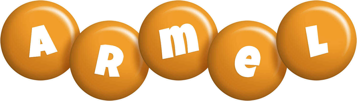 Armel candy-orange logo