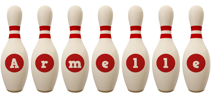 Armelle bowling-pin logo