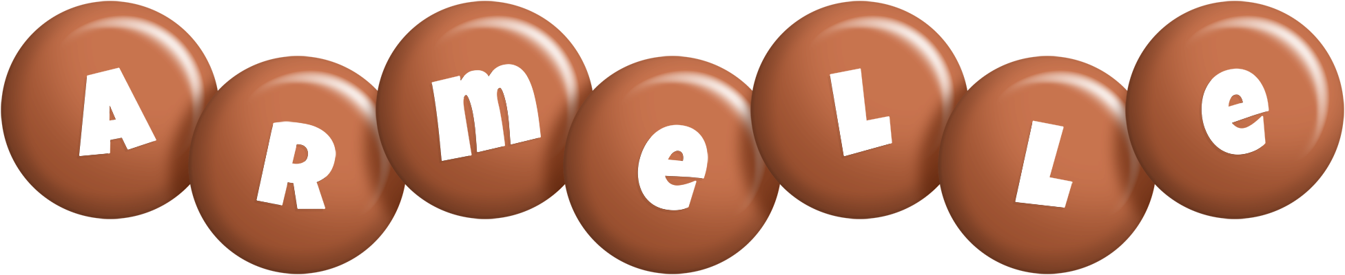Armelle candy-brown logo