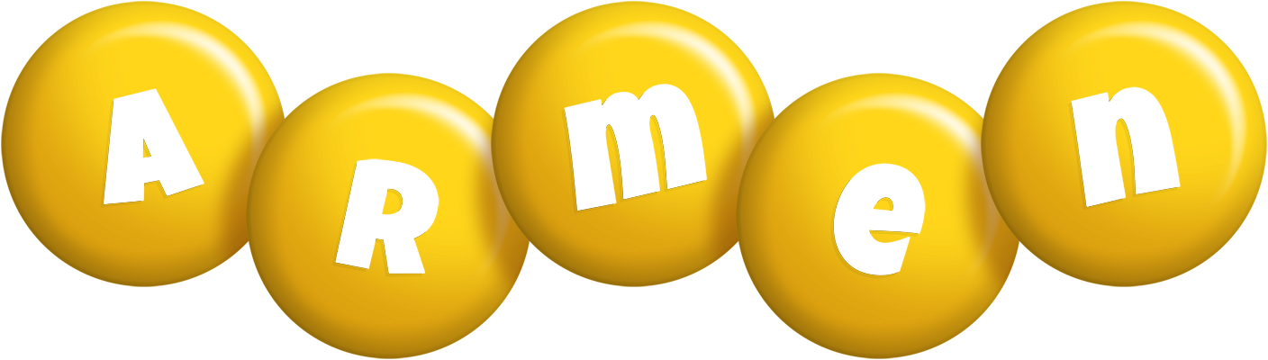 Armen candy-yellow logo
