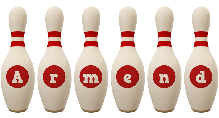 Armend bowling-pin logo