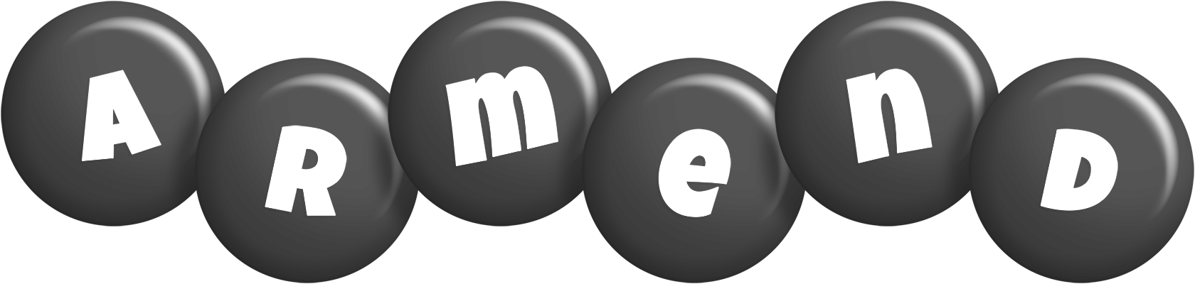 Armend candy-black logo