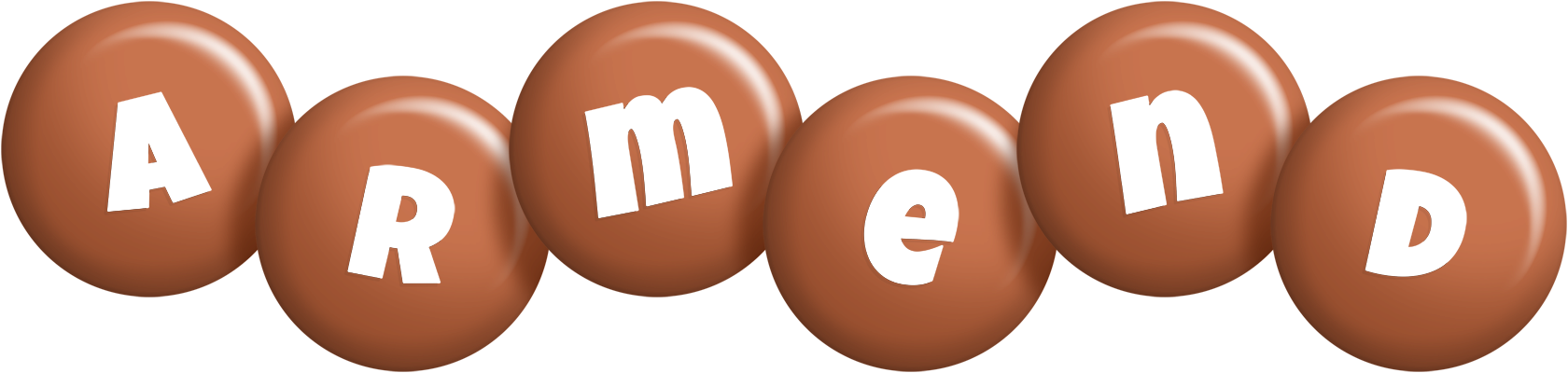 Armend candy-brown logo