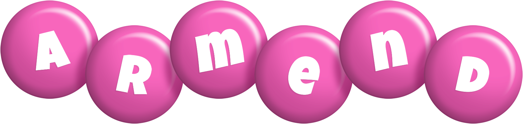 Armend candy-pink logo