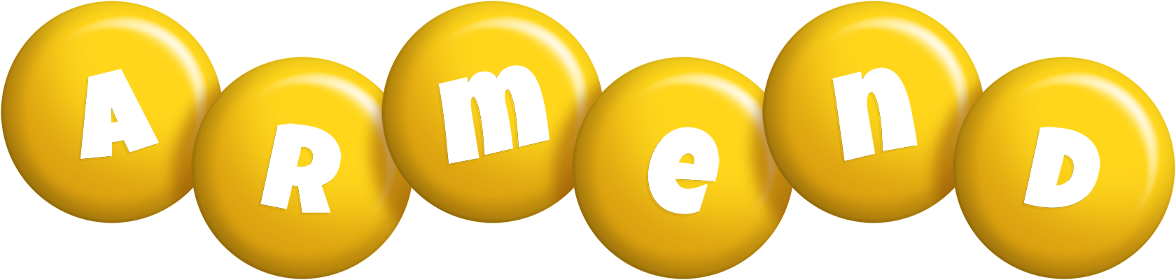 Armend candy-yellow logo