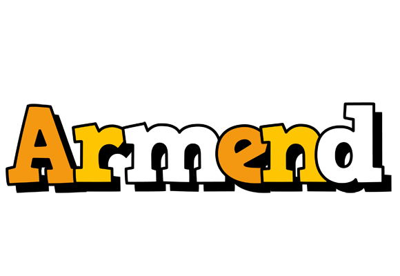 Armend cartoon logo