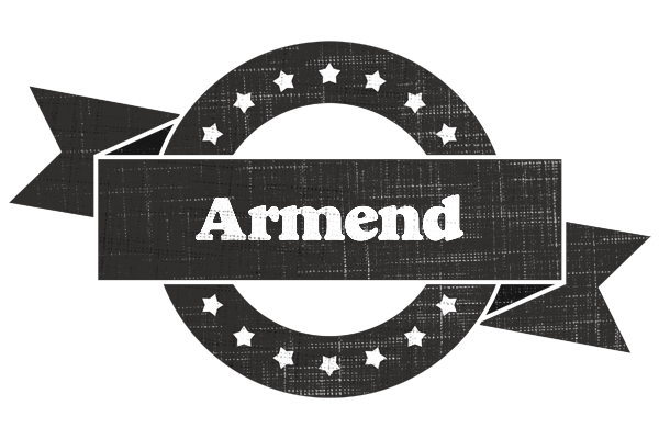 Armend grunge logo