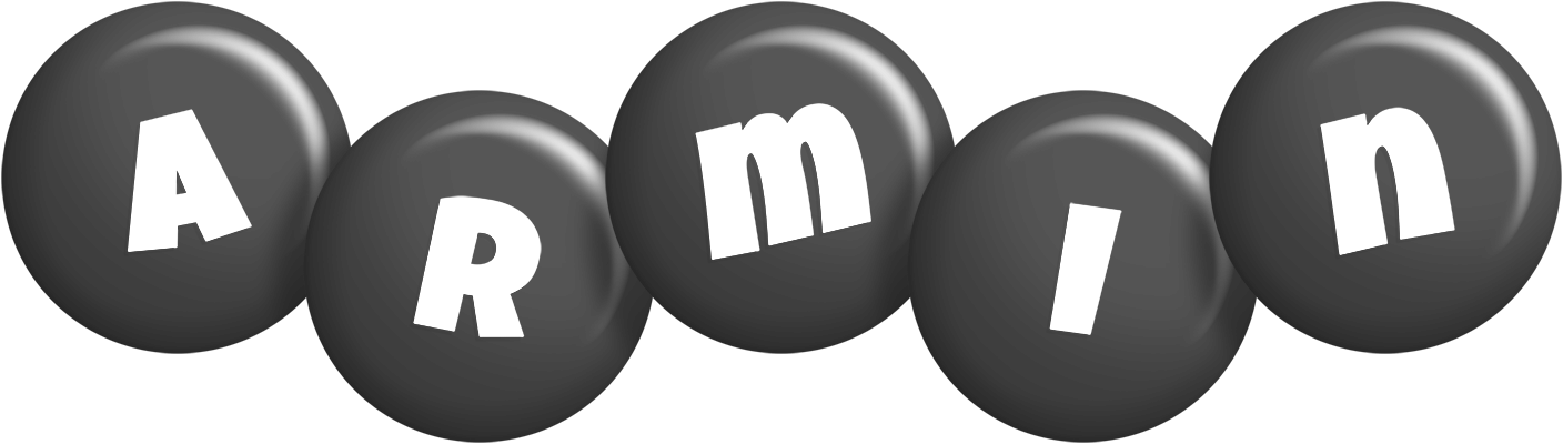Armin candy-black logo