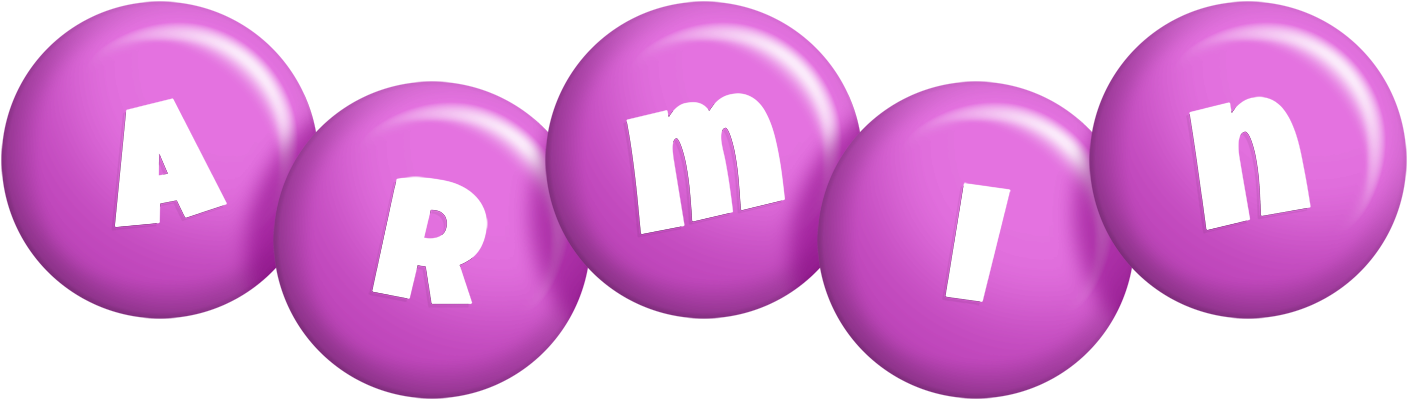 Armin candy-purple logo