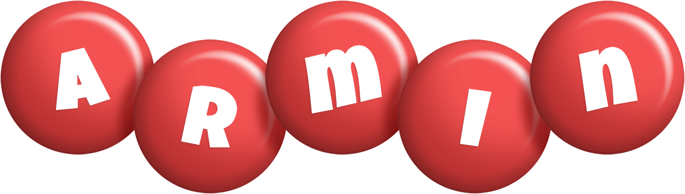 Armin candy-red logo
