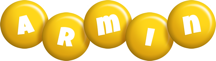 Armin candy-yellow logo