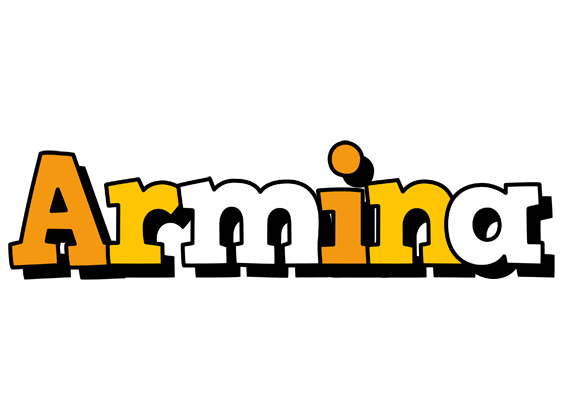 Armina cartoon logo