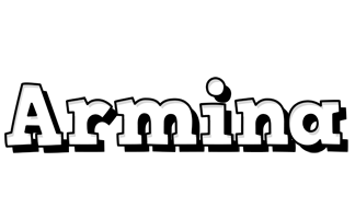 Armina snowing logo