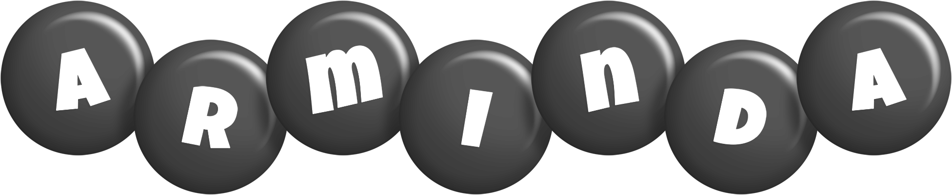 Arminda candy-black logo
