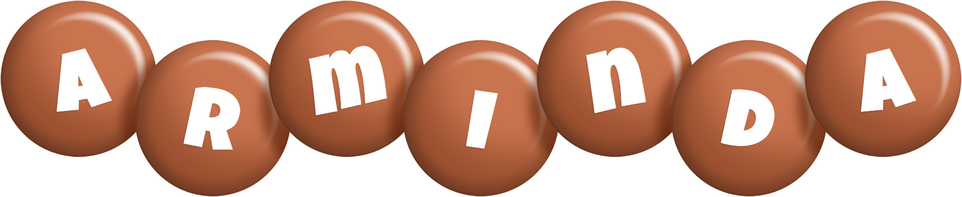 Arminda candy-brown logo