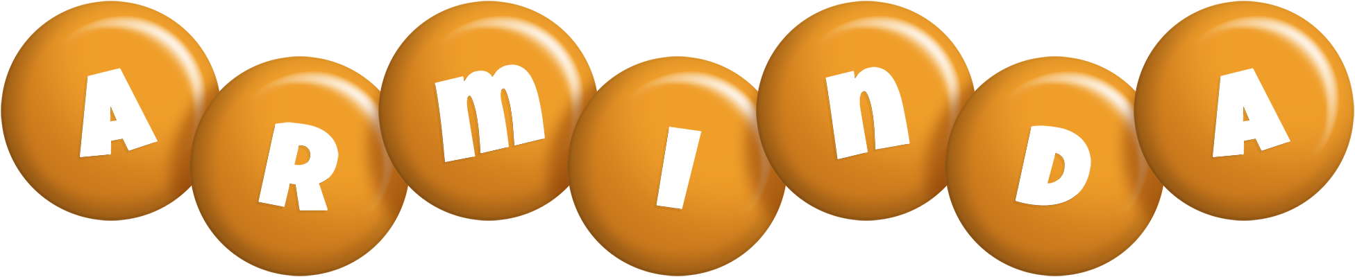 Arminda candy-orange logo