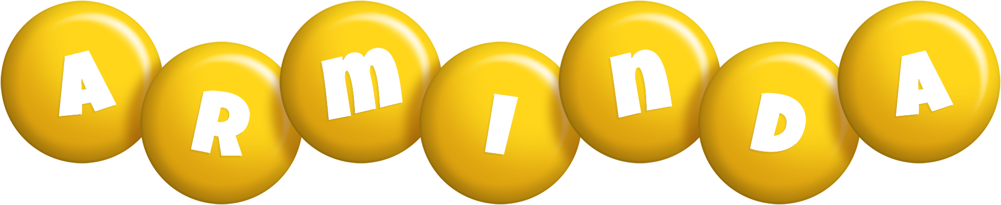 Arminda candy-yellow logo
