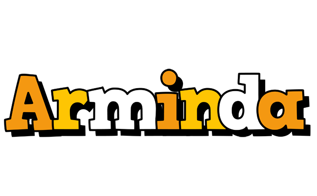 Arminda cartoon logo