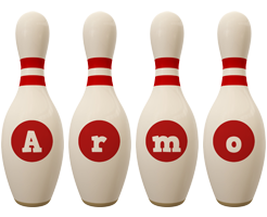 Armo bowling-pin logo