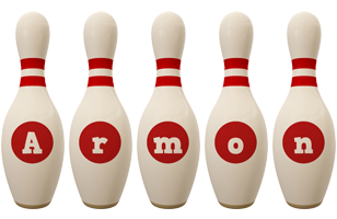 Armon bowling-pin logo