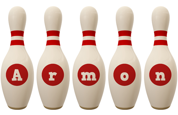 Armon bowling-pin logo