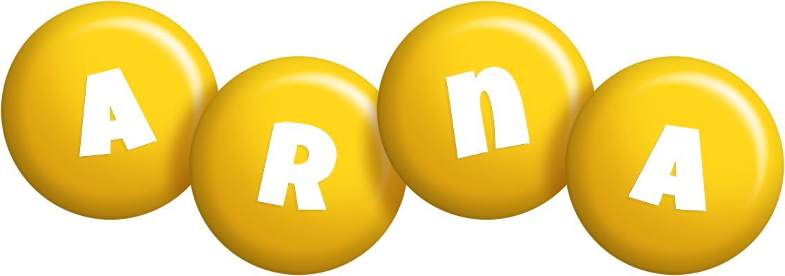 Arna candy-yellow logo