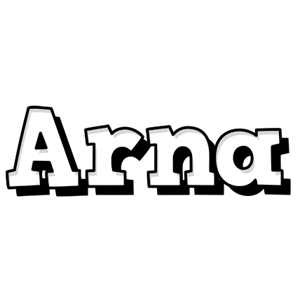 Arna snowing logo