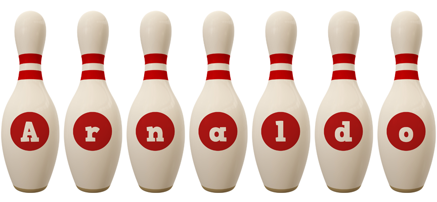 Arnaldo bowling-pin logo