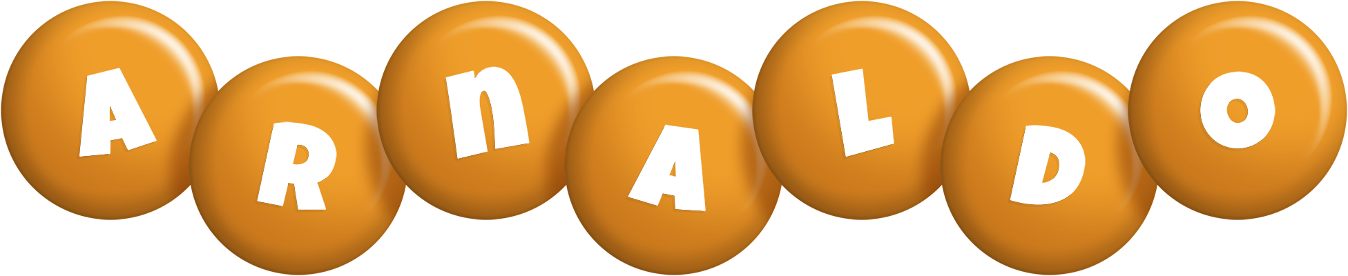 Arnaldo candy-orange logo