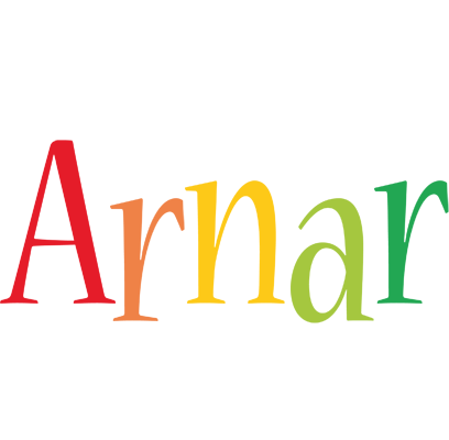 Arnar birthday logo