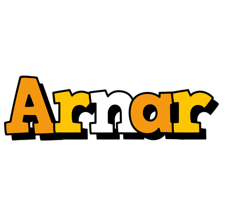 Arnar cartoon logo