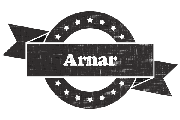 Arnar grunge logo
