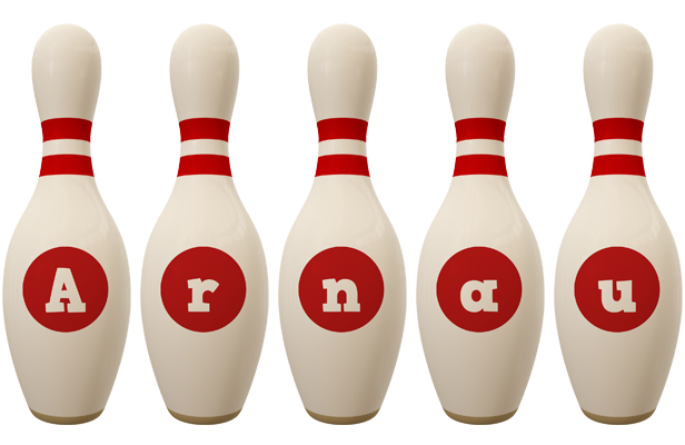 Arnau bowling-pin logo