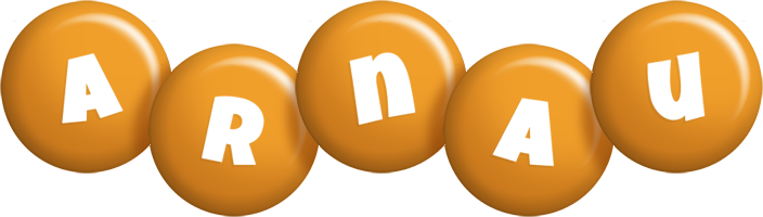 Arnau candy-orange logo