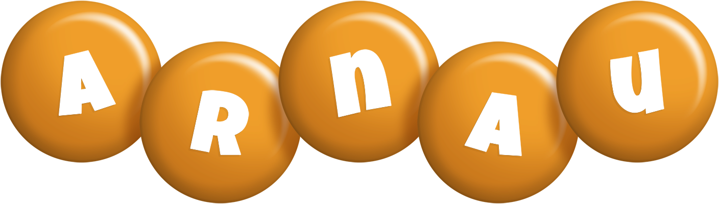 Arnau candy-orange logo