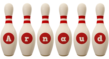 Arnaud bowling-pin logo