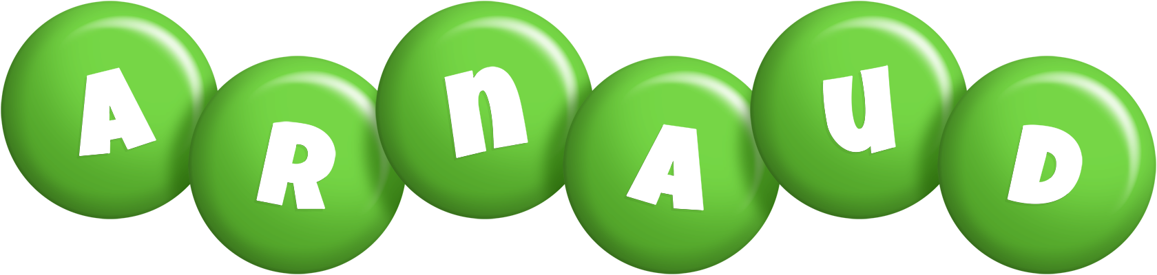 Arnaud candy-green logo