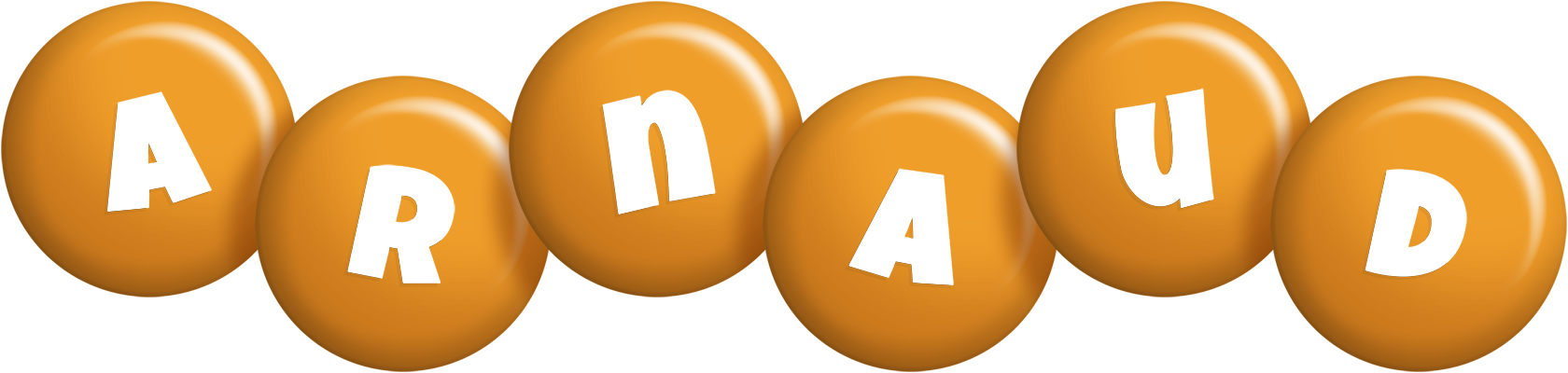 Arnaud candy-orange logo