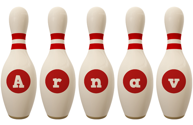 Arnav bowling-pin logo