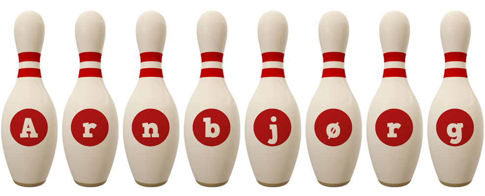 Arnbjørg bowling-pin logo