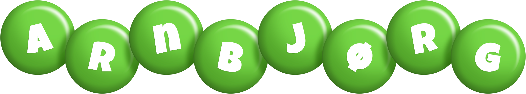 Arnbjørg candy-green logo
