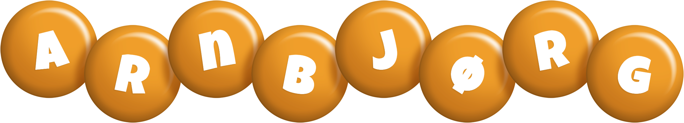 Arnbjørg candy-orange logo