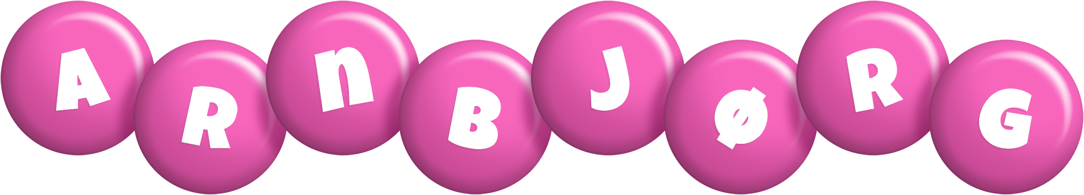 Arnbjørg candy-pink logo