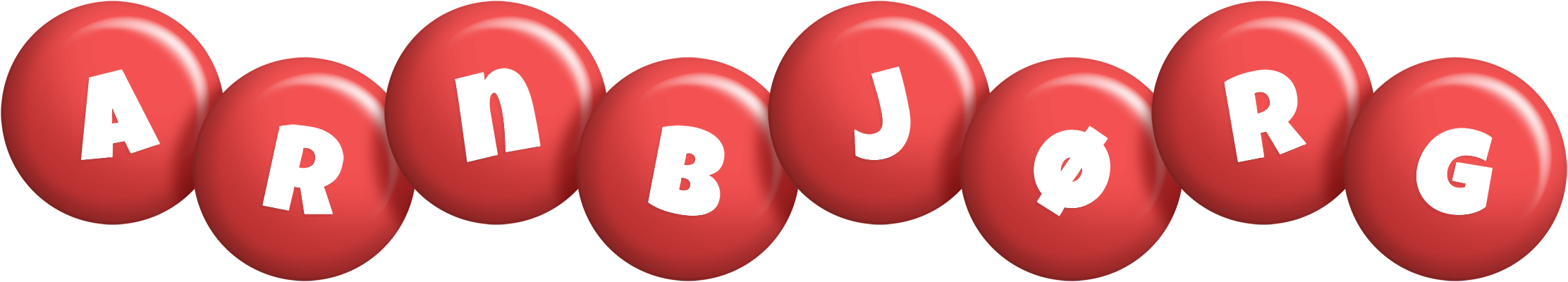Arnbjørg candy-red logo
